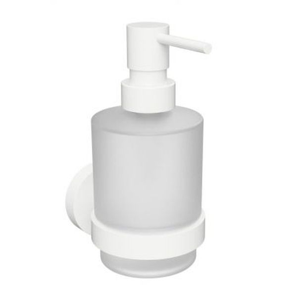 Дозатор Bemeta WHITE для жидкого мыла ,стекло ,200мл,белый