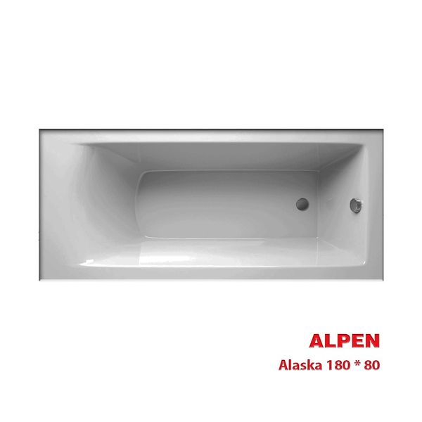 Ванна акриловая ALPEN ALASKA 180x80 прямоугольная
