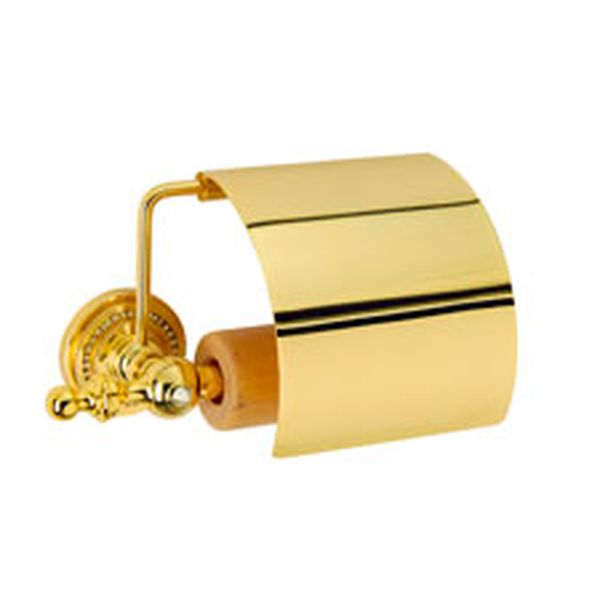 Держатель для туалетной бумаги с крышкой IMPERIALE золото